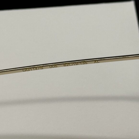 NEW GUCCI SUNGLASSES GG1147S 005 WITH EARRINGS GOLD WOMEN EYEWEAR GUCCI main image 13